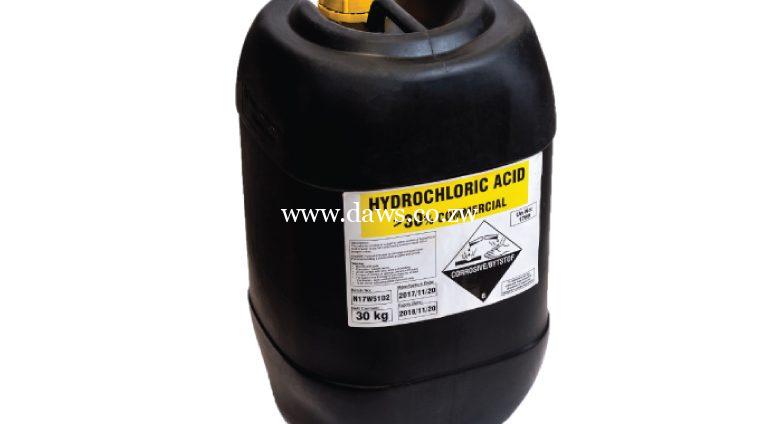 HCI, 30-60% purity (chemical) - Daws Plant & Machinery Zimbabwe